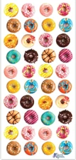 Violette Stickers Donut Breakfast Fun Food Scrapbook Craft Planner Supply