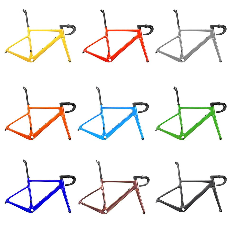 Airwolf Carbon Gravel Rahmen 700x40c Rennrad Cyclocrossrad Kohlefaser Fahrrad - Bild 2 von 4