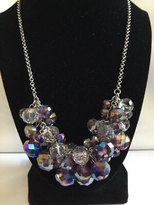 Simply Vera by Vera Wang Faceted Glass Bead Cluster Necklace