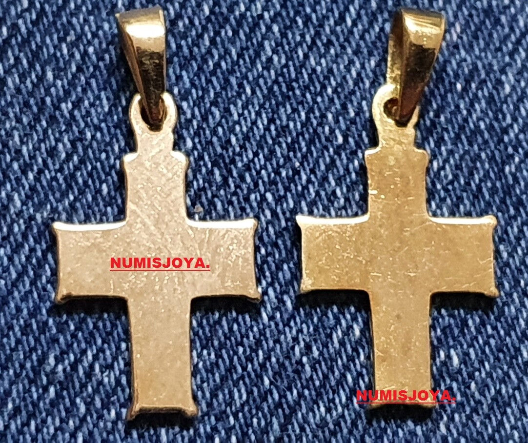 Croix Byzantine En Or Jaune 18 Carats - Poids 2,60 Gr, Dimensions 20x15 Mm