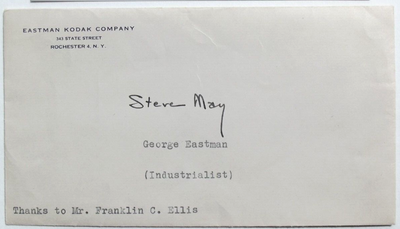 George Eastman Suicide Note