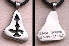 Sagittarius Pendant Horoscope Sagittarius Charm Birth Sign Sagittarius Necklace
