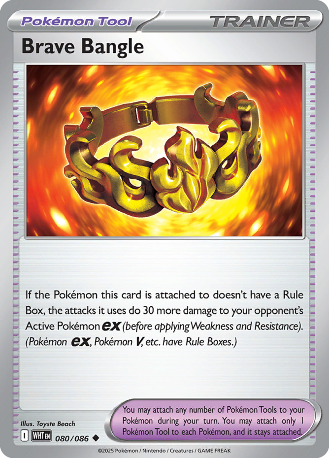 Pokemon - Brave Bangle - 080/086 - Uncommon - Scarlet & Violet - White Flare - N