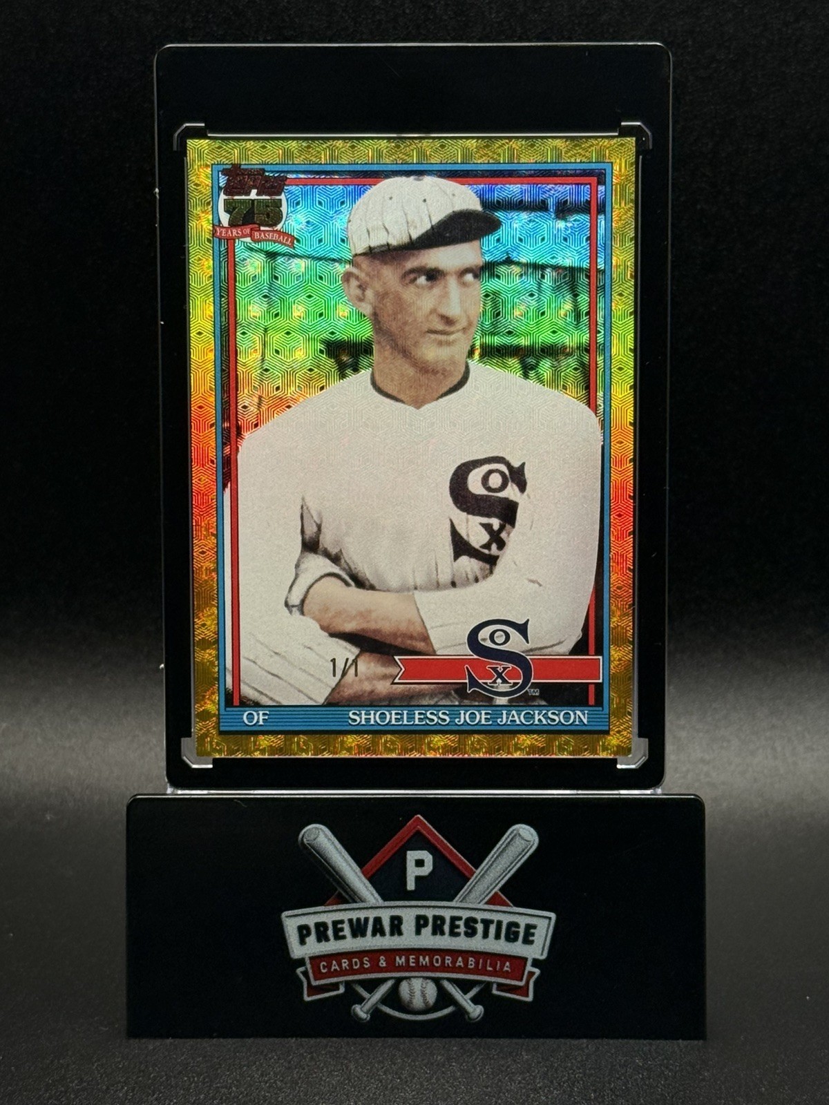 2026 Topps Shoeless Joe Jackson Foilfractor 1/1 ONE of ONE