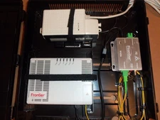 Frontier Fiber Network VF-01A RF Converter & FOG420 GPON ONT & 16V Power Supply