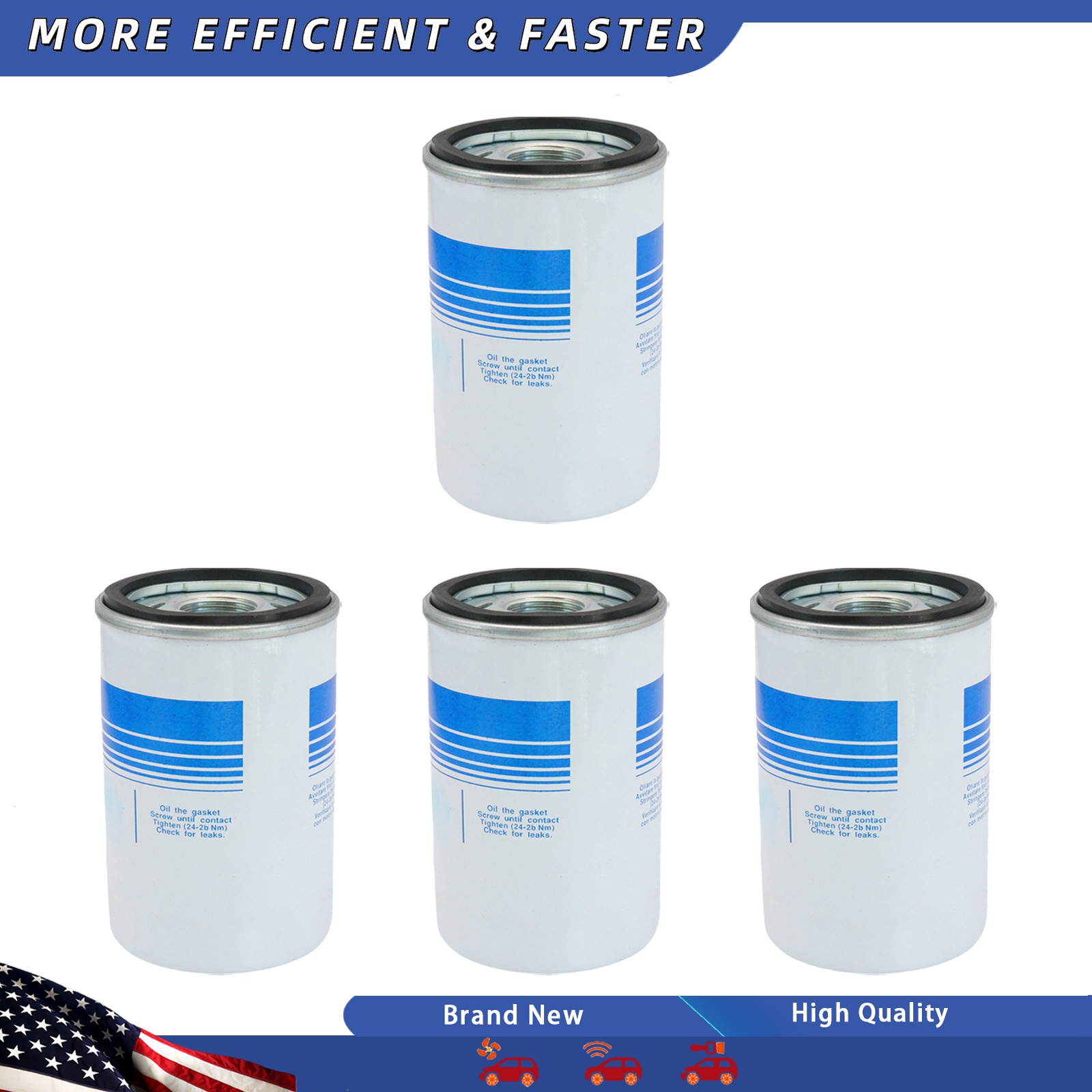 High-Quality Oil Filter 4Pcs For Lamborghini Aventador Murcielago Countach