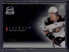 2021-22 The Cup Trevor Zegras Rookie The Show Black RC SP /99