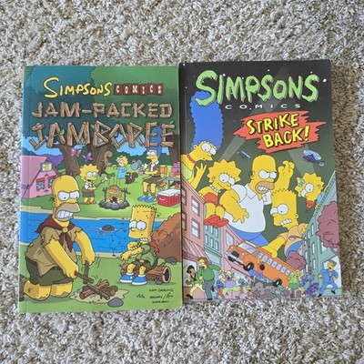 2 Simpsons Comics Graphic Books Strike Back And Jam Packed Jamboree
