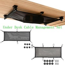 6/8 Privacy Mesh Cable Manager Flexible Under Desk Wire Net Cord Organizer Net