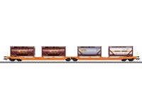 MäRklin 47471 Doppel-Taschenwagen Sdggmrss Wascosa Bertschi, Ep.Vi H0, Neu+Ovp