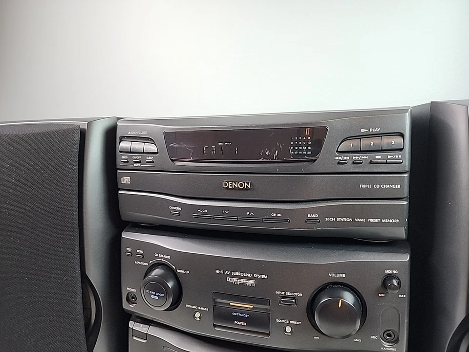 Denon D-1000 Personal Component Compact HiFi System 3 Disc CD Cassette *READ* - Image 3 of 4