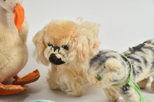 N46L38- Steiff Vintage Stofftiere ua Katze Fisch Dackel - Bild 4 von 12