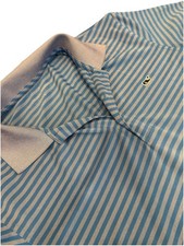 Vineyard Vines Men's Large Polo Performance Striped Whale Graphic Golf Shirt L