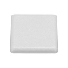 Standard Plastic Square Aluminum Extrusion End Cap Gray White 30x30mm 12pcs