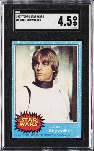 1977 Topps Star Wars #1 Luke Skywalker — SGC 4.5
