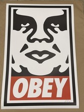 Shepard Fairey Obey Giant ICON Signed Offset Lithograph OG  Signed 26’ 24x36