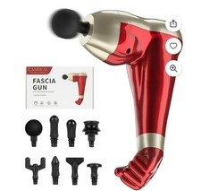 Fascia Gun, Muscle Massage Gun For Full Body Massage Rechargeable 8 Heads New