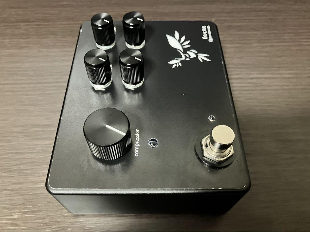 Limetone Audio Focus Compressor Pedal Black Guitar Bass Used Limetone Audio Focus Compressor Pedal Black Guitar Bass Used