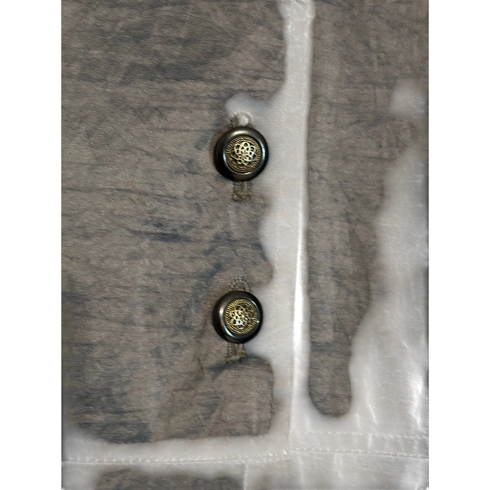 Gabardina Neiman Marcus azul iridiscente/gris con forro de cremallera de cachemira talla 12 Foto 3 de 4