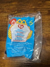 Vintage 1999 Ty Teenie Beanie Babies Rocket the Blue Jay McDonald's Toy 5 New