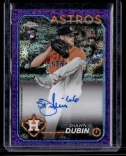 2024 Topps Chrome Update Shawn Dubin Autograph Purple Speckle Refractors SN,AU