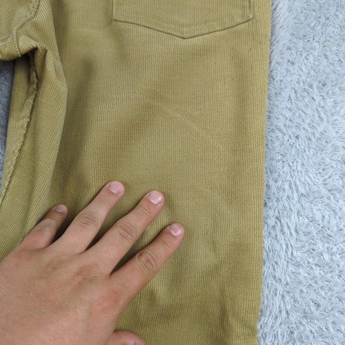 VTG 70s JCPenney Pant Boy 16 Husky 32x29 Tan Flared Super Cord Corduroy Scovill - Picture 6 of 21