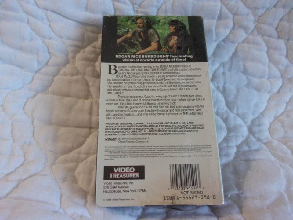THE LAND THAT TIME FORGOT VHS NEW DOUG MCCLURE 70'S FANTASY ADVENTURE DINOSAURS - Image 2 of 4