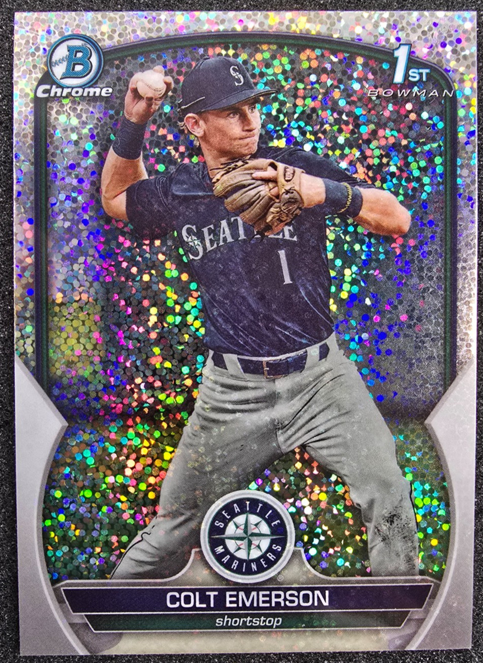 2023 Bowman Draft Chrome 1st Sparkle Refractor Colt Emerson #BDC-42