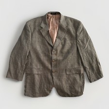 Vintage Ralph Ralph Lauren Blazer Size 42S 100 Wool Houndstooth Sport Coat