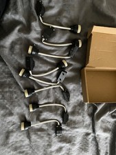 Lot of 8 Under Cabinet Pigtail Light Sockets – Bi-Pin GU10 Base – Insulation