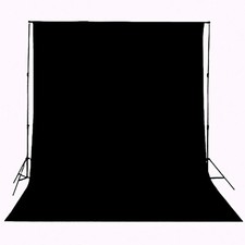 HMTfoto Black Backdrop for Photography Durable Fabric Background 5x7ft,