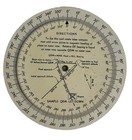 1945 DF QDM Consolidated Vultee Aircraft Time Converter Navigation Wheel 5.75” — photo 2