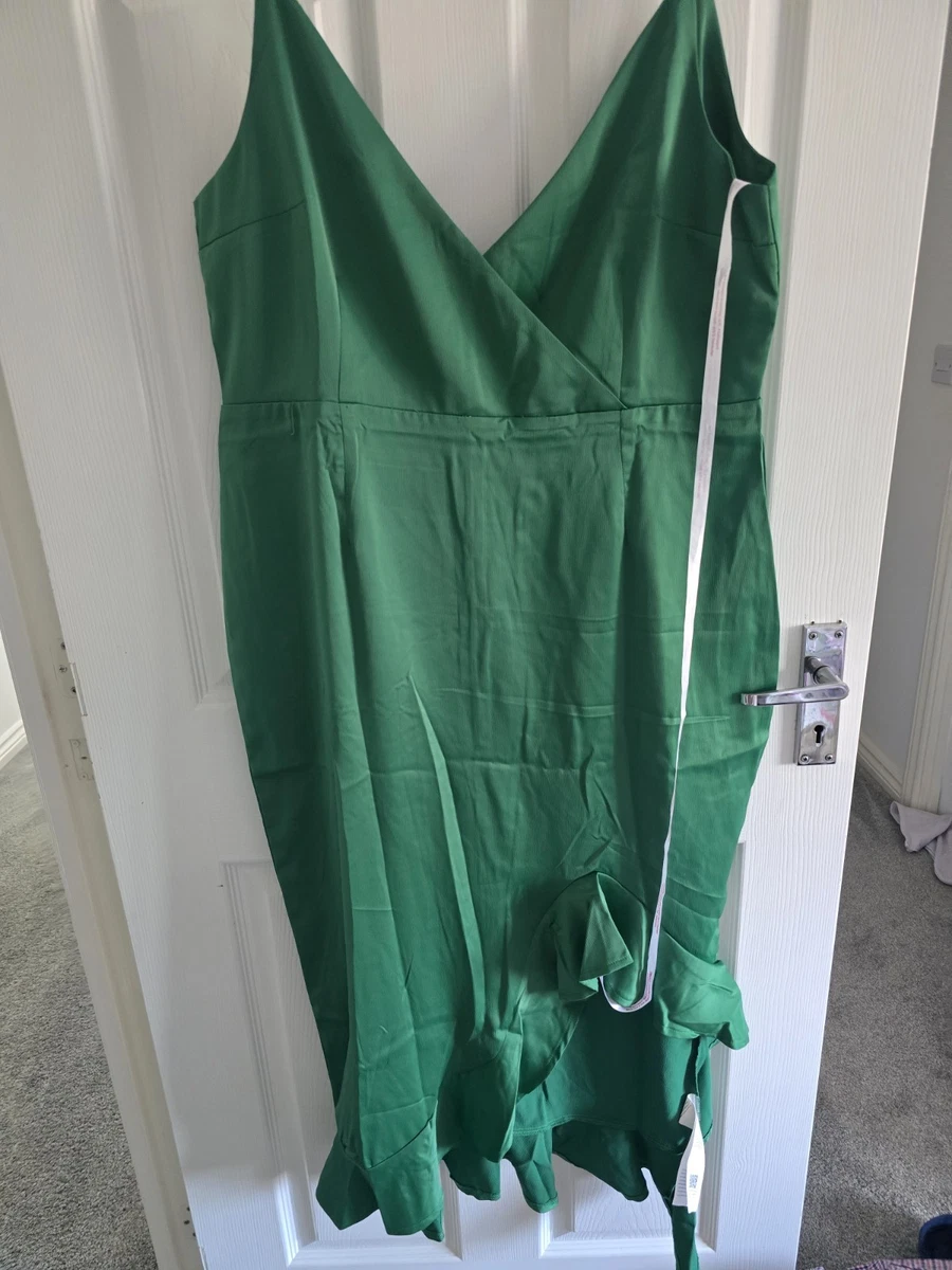 sachin and babi light blue dress Unique Vintage Plus Size Long Sleeve Sweetheart Velvet Swing Dress in Green