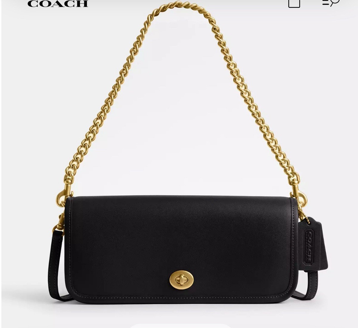 Shoulder Bag Coach Dinky Chain AUTHENTIC/ORIGINAL Coach Chunky