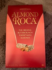 Roca Butter Toffee with Almonds Gluten Free 63 Pieces Exp. 12/17/26