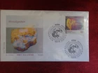 2019 - FDC - SPACE - GERMANY, MOON ROCK MICRO WORLDS (Fragment of lunar rock.)