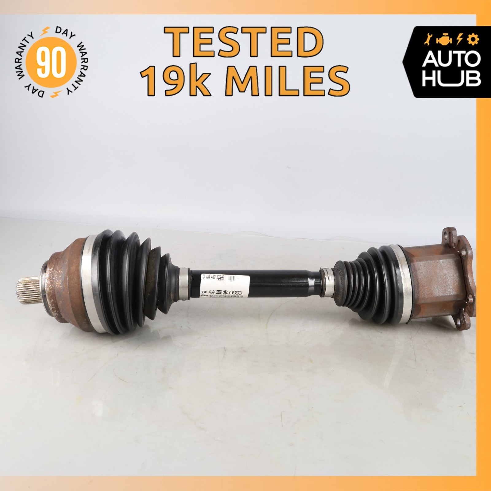 Bentley Continental GTC GT Speed 6.0L CV Axle Shaft Front Right Side OEM 19k