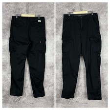 Levis XX Cargo Taper Chino Pants Trousers Black Mens Size W32 L34 M