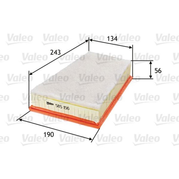 Valeo Luftfilter Filtereinsatz FüR Renault Kangoo Express 1.5 Dci 90 585156-image