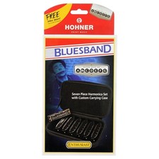 Hohner Blues Harmonica Set 7 pcs, Beginner Blues Harp, Key Collection Used SSE