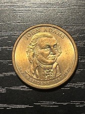 $1 John Adams Presidential Dollar Coin 1797-1801 2nd President