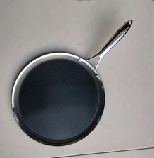 HexClad 12″ Hybrid Griddle Pan – Stainless Nonstick Flat Top, Lightly Used Nice