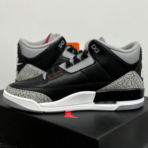DS Air Jordan 3 DN3707-010 Black Cement Reimagined Men's Free Shipping