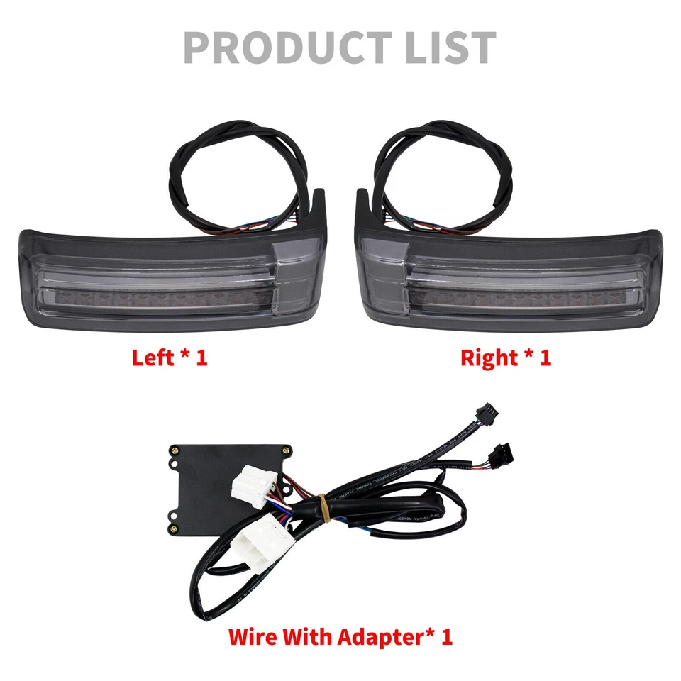 Saddlebag Turn Signal Brake Light Smoke Lens For Harley Road Electra Glide 96-13 - Image 2 of 4