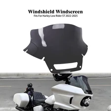 8.5" Windshield Black Windscreen For Harley Softail Low Rider ST FXLRST 2022-25
