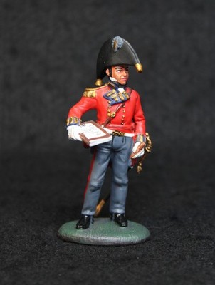 Del Prado Napoleon at War Officer, Royal Engineers, 1813, Pewter Figure - Loose