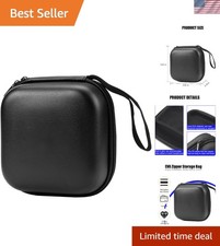 Elegant Leather CD Player Case for Car - Durable and Travel-Friendly Organizer