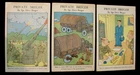 LOT OF 3 POSTCARDS WW2 MILITARY COMIC "PRIVATE BREGER BY SEARGENT DAVE BREGER"