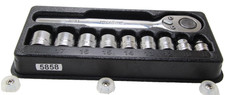 Snap-on Raf80a 8-18mm 38 Drive 6 Point Low-profile Ratchetmetric Sockets Usa