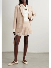 Loveshackfancy / NWT Rooney Pleated Mini Skirt in Creamy Caramel
